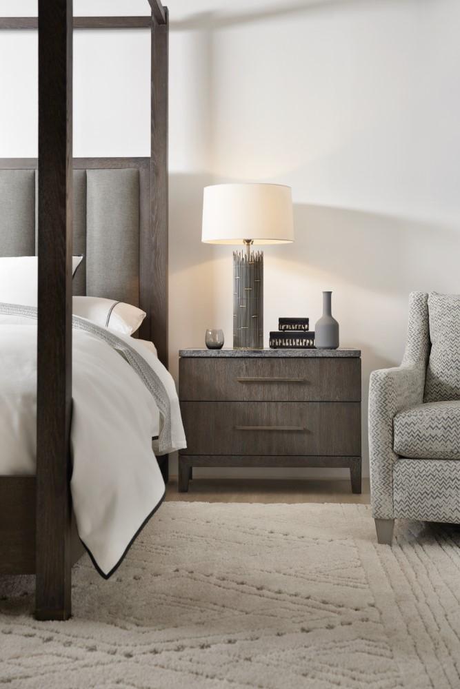 Hooker Furniture - Miramar Aventura San Marcos Stone Top Nightstand - 6202-90015-DKW veiw 6