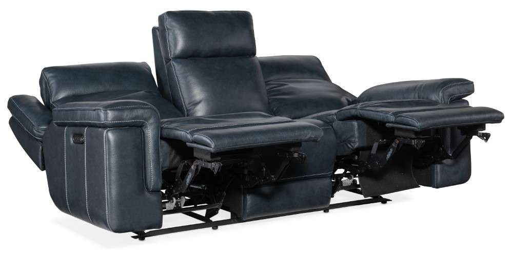 Hooker Furniture - Montel Lay Flat Power Sofa with Power Headrest & Lumbar - SS705-PHL3-047 veiw 3