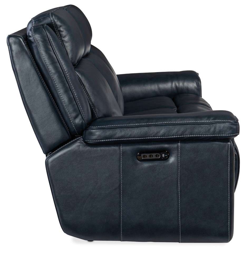 Hooker Furniture - Montel Lay Flat Power Sofa with Power Headrest & Lumbar - SS705-PHL3-047 veiw 5