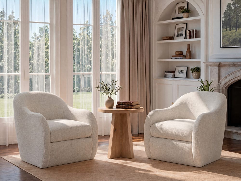 Hooker Furniture - Nash Swivel Chair in Ivory - HFCX-1647-009-T40111-03 view 7