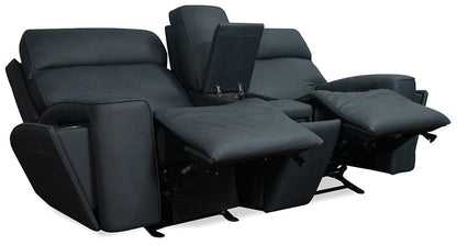 Hooker Furniture - Riverton Power Gliding Console Loveseat with Power Headrest and Lumbar - Blue - SS708-PHLG2C-048 view 4