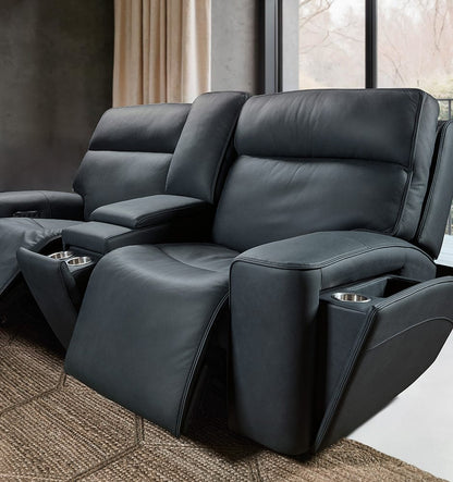 Hooker Furniture - Riverton Power Gliding Console Loveseat with Power Headrest and Lumbar - Blue - SS708-PHLG2C-048 view 8