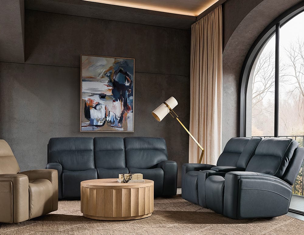 Hooker Furniture - Riverton Power Gliding Console Loveseat with Power Headrest and Lumbar - Blue - SS708-PHLG2C-048 view 11