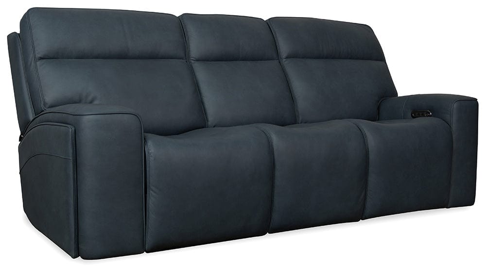 Hooker Furniture - Riverton Power Sofa with Power Headrest and Lumbar - Blue - SS708-PHL3-048 view 2