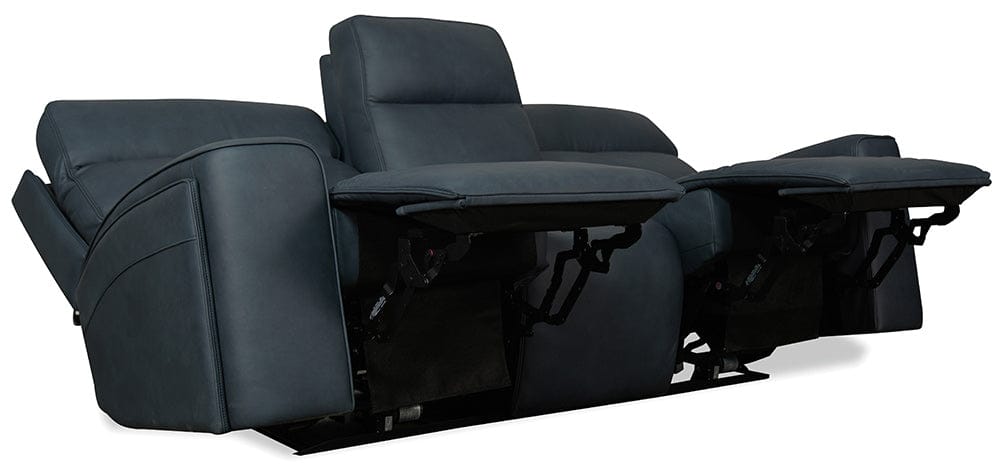 Hooker Furniture - Riverton Power Sofa with Power Headrest and Lumbar - Blue - SS708-PHL3-048 view 4