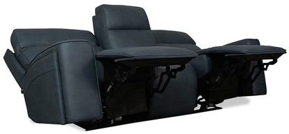 Hooker Furniture - Riverton Power Sofa with Power Headrest and Lumbar - Blue - SS708-PHL3-048 view 4