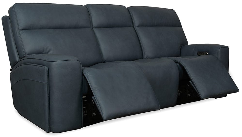 Hooker Furniture - Riverton Power Sofa with Power Headrest and Lumbar - Blue - SS708-PHL3-048 view 5