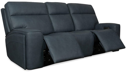 Hooker Furniture - Riverton Power Sofa with Power Headrest and Lumbar - Blue - SS708-PHL3-048 view 5