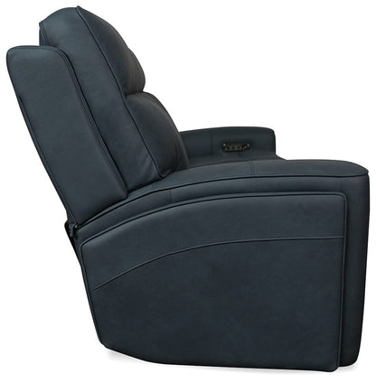 Hooker Furniture - Riverton Power Sofa with Power Headrest and Lumbar - Blue - SS708-PHL3-048 view 6