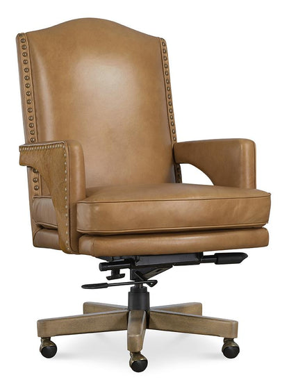 Hooker Furniture - Rochelle Executive Swivel Tilt Chair in Brown - EC845-080 veiw 1