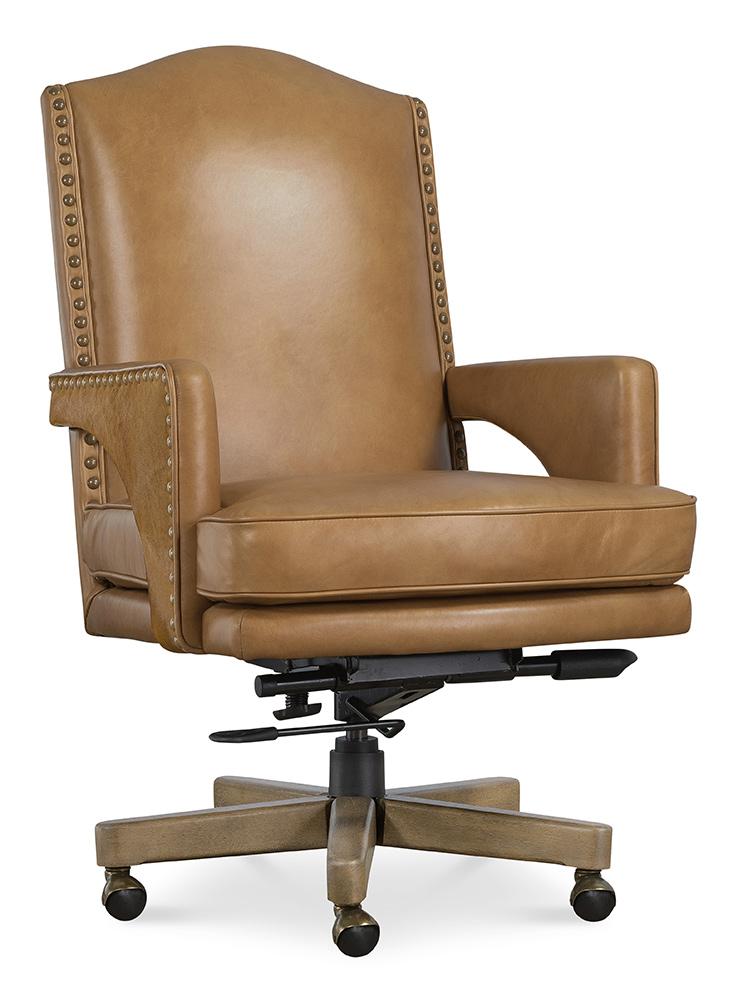Hooker Furniture - Rochelle Executive Swivel Tilt Chair in Brown - EC845-080 veiw 2