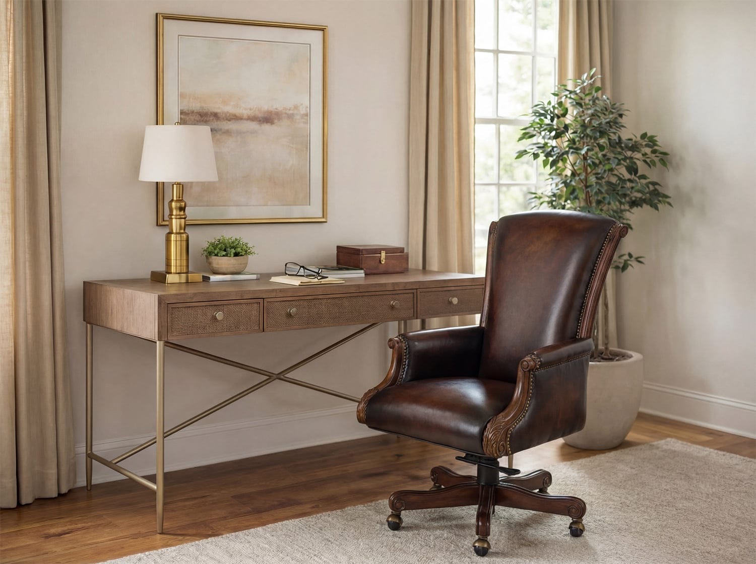 Hooker Furniture - Samuel Executive Swivel Tilt Chair - EC245 veiw 2