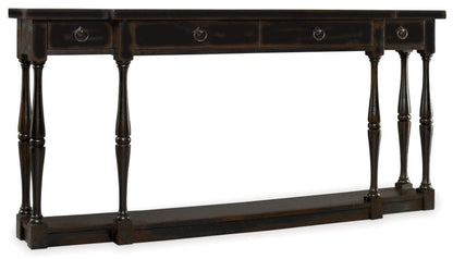 Hooker Furniture - Sanctuary Four-Drawer Thin Console - Ebony - 3005-85001 veiw 2