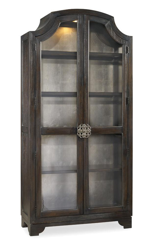 Hooker Furniture - Sanctuary Glass Bunching Curio-Ebony Antiqued Oak - 3031-50001 veiw 1