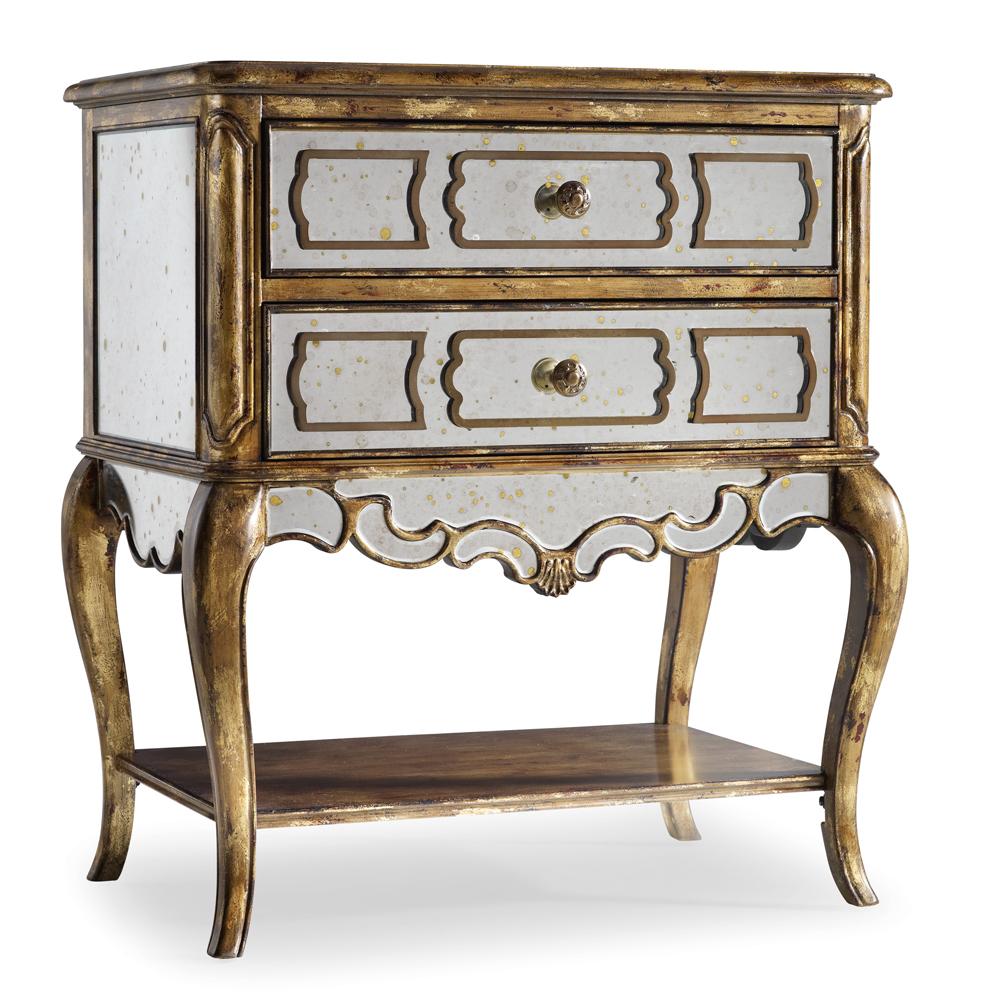 Hooker Furniture - Sanctuary Mirrored Leg Nightstand-Bling - 3016-90015 veiw 1