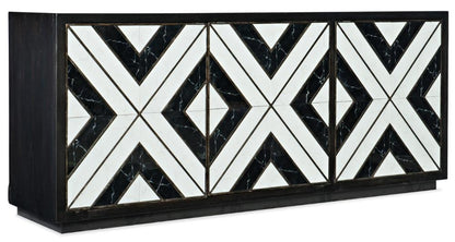 Hooker Furniture - Sanctuary Noir Et Blanc Entertainment Console - 5875-55480-00 veiw 1