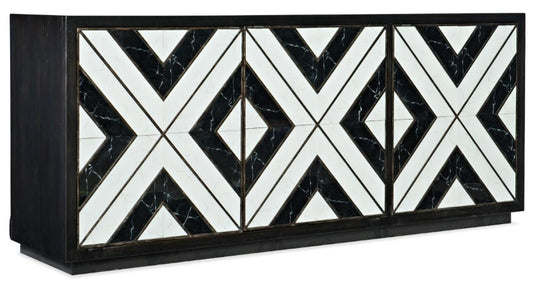 Hooker Furniture - Sanctuary Noir Et Blanc Entertainment Console - 5875-55480-00 veiw 1