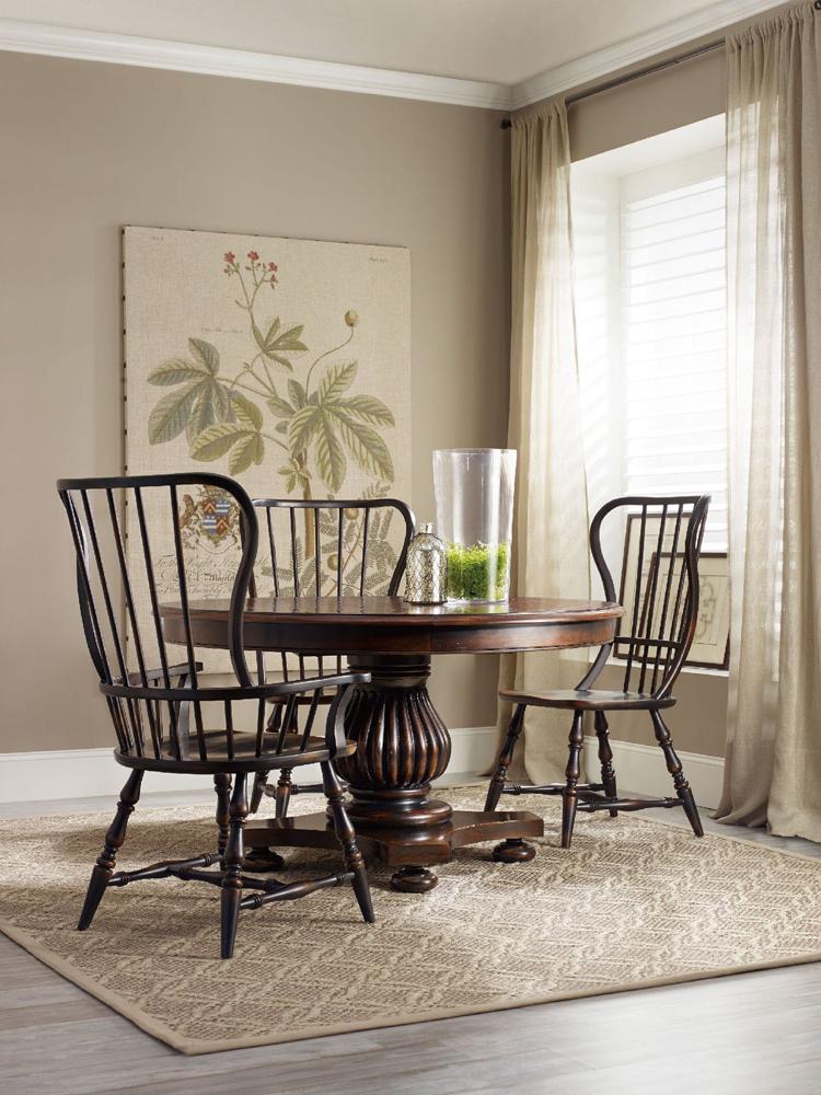 Hooker Furniture - Sanctuary Spindle Arm Chair-Ebony - 3005-75300 veiw 3