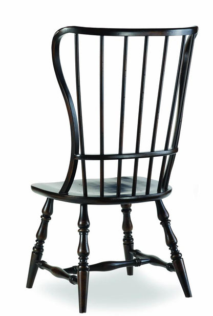 Hooker Furniture - Sanctuary Spindle Side Chair-Ebony - 3005-75310 veiw 1