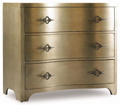 Hooker Furniture - Sanctuary Three-Drawer Shaped Front Gold Chest - 3008-85004 veiw 2