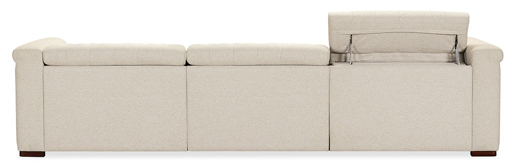 Hooker Furniture - Savion Deux 3 Seat Sofa with Two Power Recliners and Three Power Headrests in Beige - SS435-3PC3-414 veiw 3