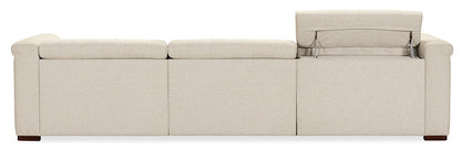 Hooker Furniture - Savion Deux 3 Seat Sofa with Two Power Recliners and Three Power Headrests in Beige - SS435-3PC3-414 veiw 3