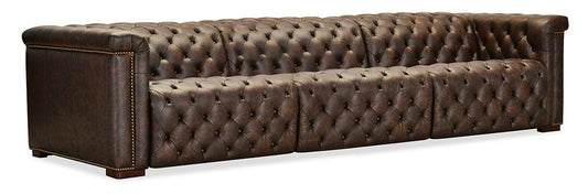 Hooker Furniture - Savion Deux 3 Seat Sofa with Two Power Recliners and Three Power Headrests in Brown - SS435-3PC3-089 veiw 1