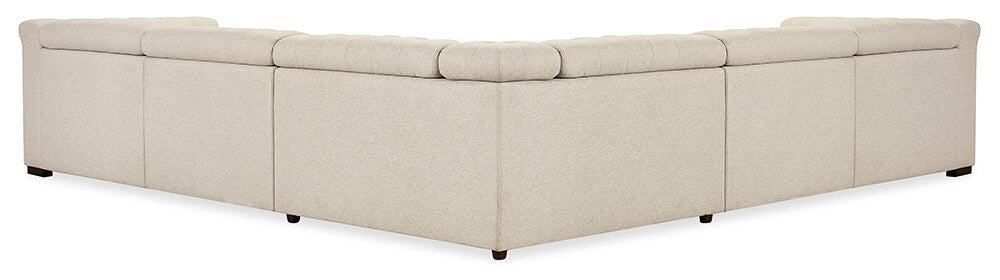 Hooker Furniture - Savion Deux 5 Seat Sectional with Four Power Recliners and Six Power Headrests in Beige - SS435-5PC4-414 veiw 4