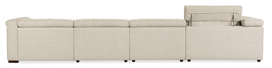 Hooker Furniture - Savion Deux 6 Seat Sectional with Four Power Recliners and Seven Power Headrests in Beige - SS435-6PC4-414 veiw 2