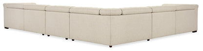 Hooker Furniture - Savion Deux 6 Seat Sectional with Four Power Recliners and Seven Power Headrests in Beige - SS435-6PC4-414 veiw 3