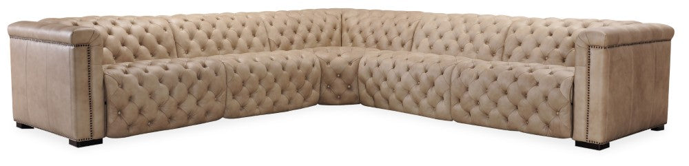 Hooker Furniture - Savion Grandier 5-Piece Power Headrest Sectional w/2 Power Recliners - SS434-G5PS-082 veiw 1