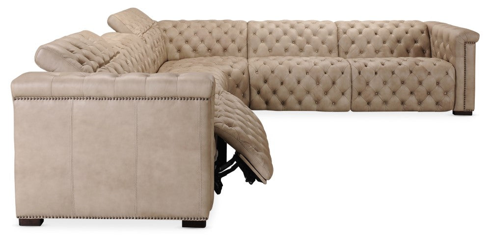 Hooker Furniture - Savion Grandier 5-Piece Power Headrest Sectional w/2 Power Recliners - SS434-G5PS-082 veiw 3