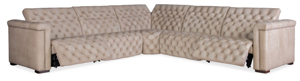 Hooker Furniture - Savion Grandier 5-Piece Power Headrest Sectional w/2 Power Recliners - SS434-G5PS-082 veiw 5