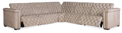 Hooker Furniture - Savion Grandier 5-Piece Power Headrest Sectional w/2 Power Recliners - SS434-G5PS-082 veiw 5