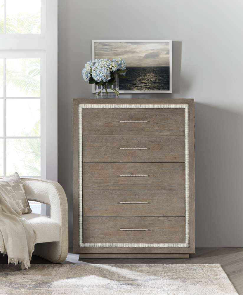 Hooker Furniture - Serenity Five Drawer Chest - 6350-90110-95 veiw 3