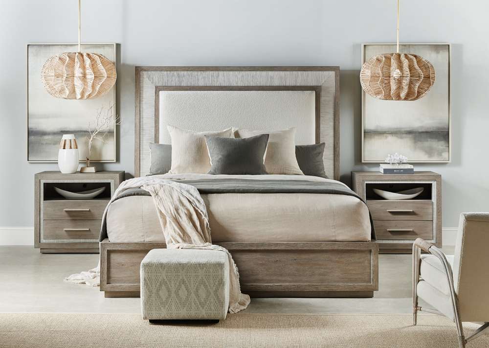 Hooker Furniture - Serenity Rookery Cal King Upholstered Panel Bed - 6350-90260-95 veiw 3
