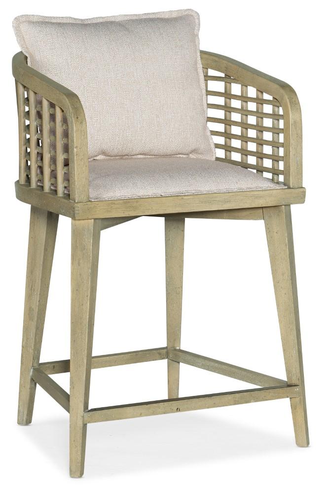 Hooker Furniture - Surfrider Barrel Back Counter Stool - 6015-75350-80 veiw 1