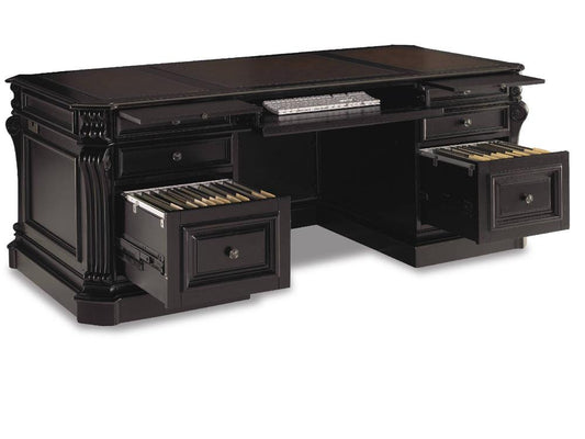 Hooker Furniture - Telluride 76 Executive Desk w/Leather Panels - 370-10-363 veiw 2