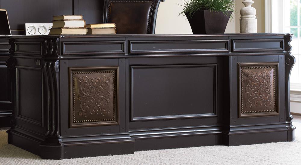 Hooker Furniture - Telluride 76 Executive Desk w/Leather Panels - 370-10-363 veiw 3