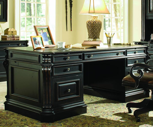 Hooker Furniture - Telluride 76 Executive Desk w/Wood Panels - 370-10-563 veiw 1