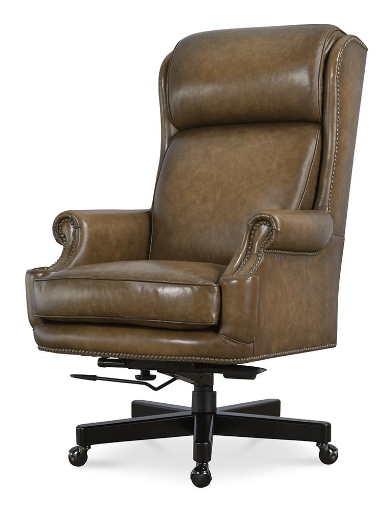 Hooker Furniture - Tucker Executive Swivel Tilt Chair in Brown - EC841-078 veiw 3