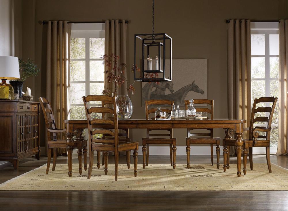 Hooker Furniture - Tynecastle Rectangle Leg Dining Table with Two 18 Leaves - 5323-75200 veiw 2