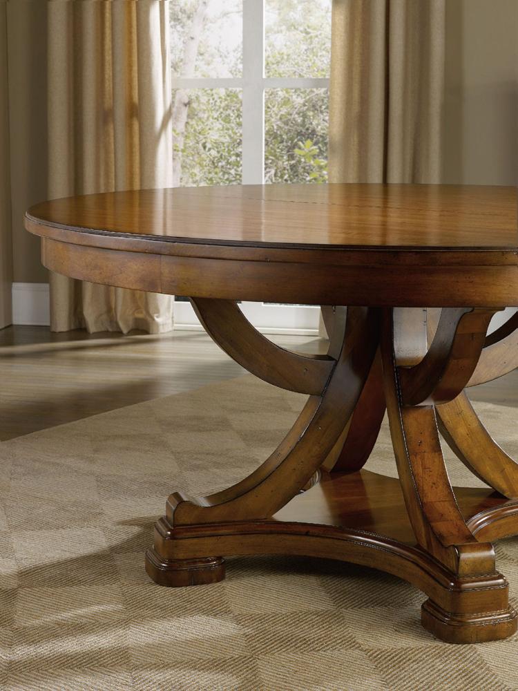 Hooker Furniture - Tynecastle Round Pedestal Dining Table with One 18 Leaf - 5323-75206 veiw 2
