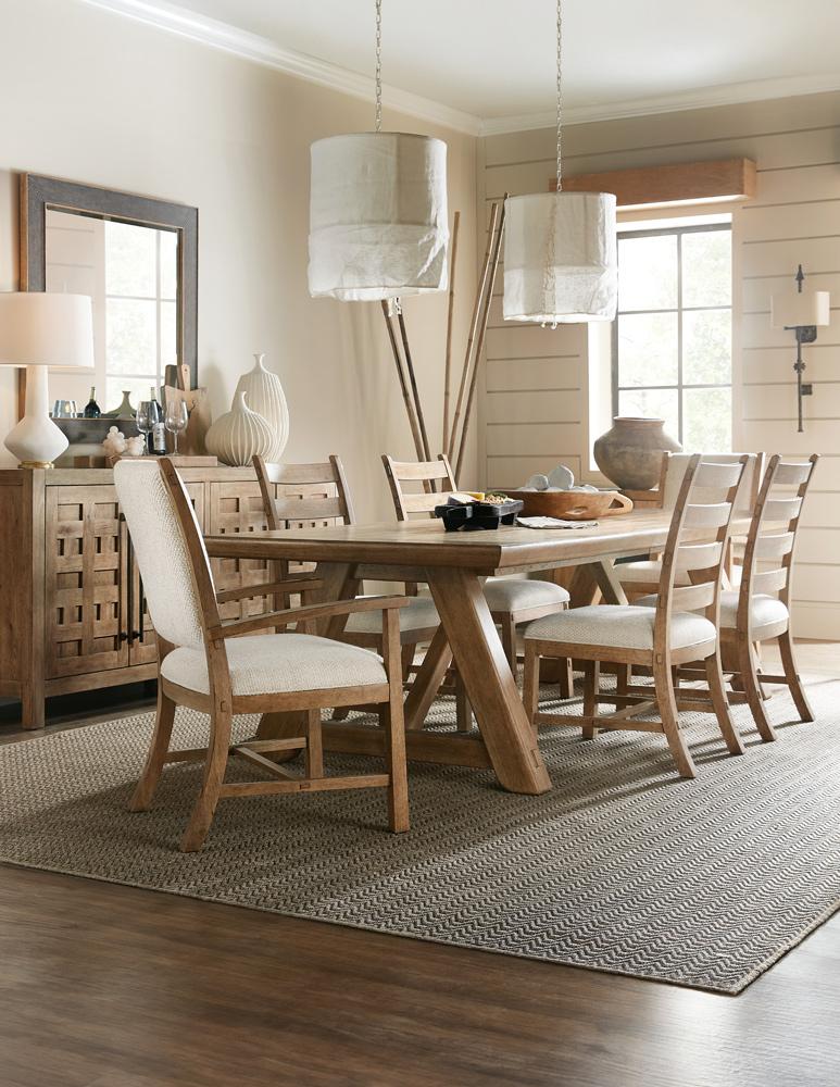 Hooker Furniture - Vineyard Row Rectangle Dining Table with Two 20-inch Leaves - 6952-75217-80 veiw 5