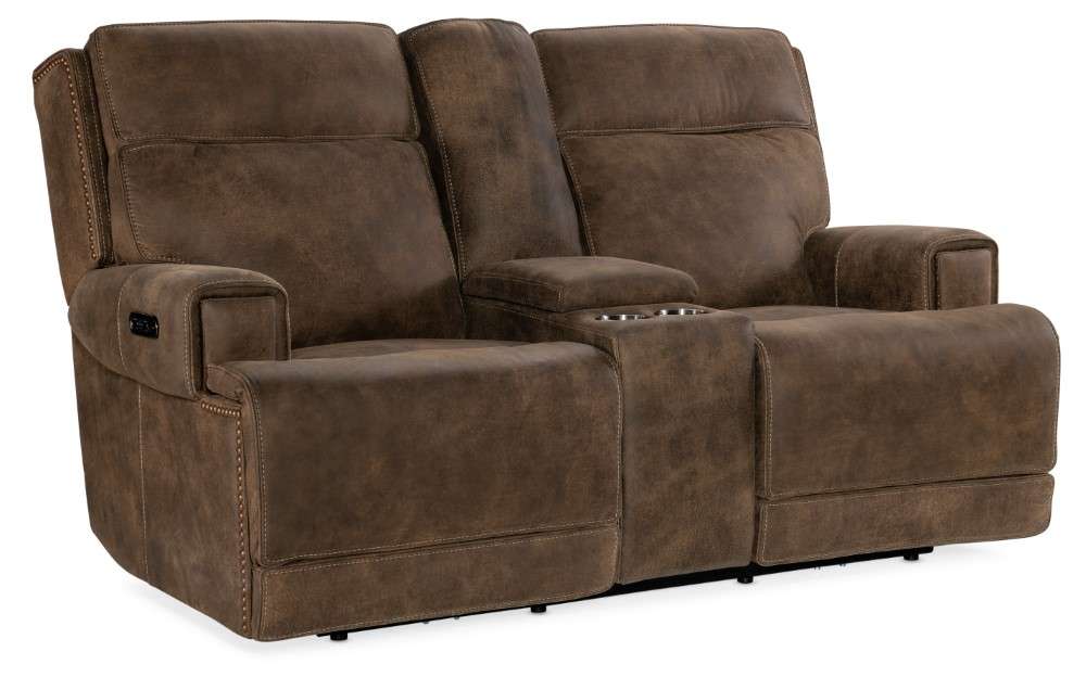 Hooker Furniture - Wheeler Power Console Loveseat with Power Headrest - SS762-PHZC2-085 veiw 1