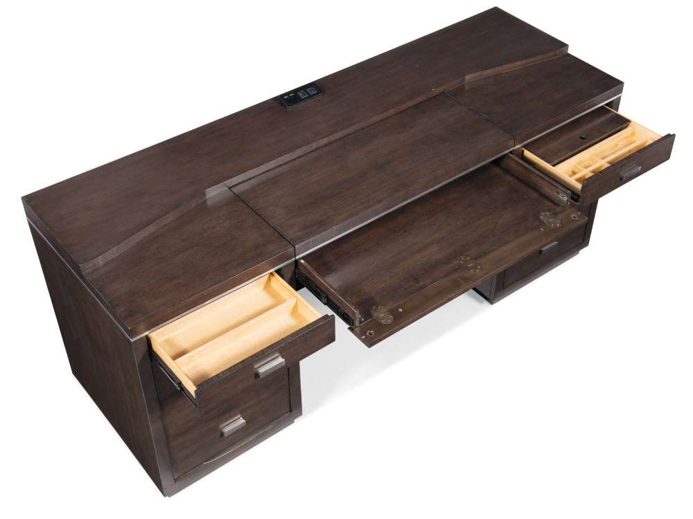 Hooker Furniture - Work Your Way House Blend Computer Credenza - 5892-10464-85 veiw 5