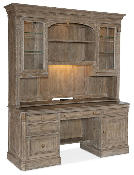 Hooker Furniture - Work Your Way Sutter Computer Credenza and Hutch - 5981-10464-80_10467-80 veiw 1