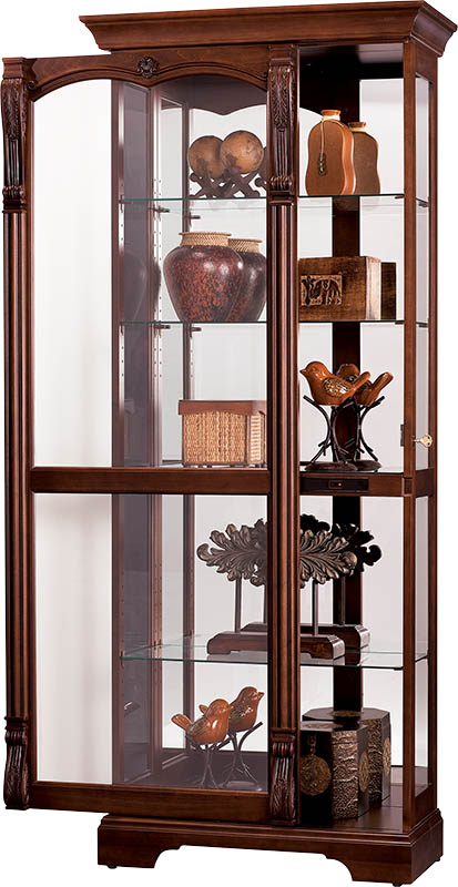 Howard Miller - Bernadette Hampton Cherry Curio Cabinet - 680501 veiw 1