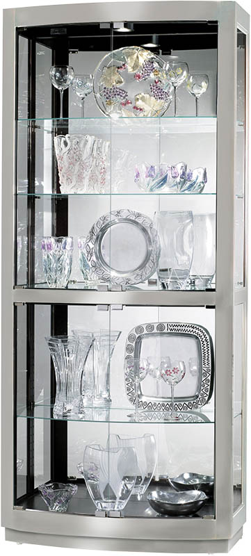 Howard Miller - Bradington II Nickel Curio Cabinet - 680396 veiw 1