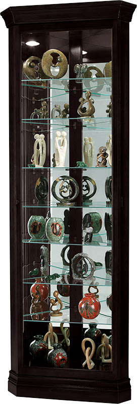 Howard Miller - Duane Black Satin Curio Cabinet - 680487 veiw 1